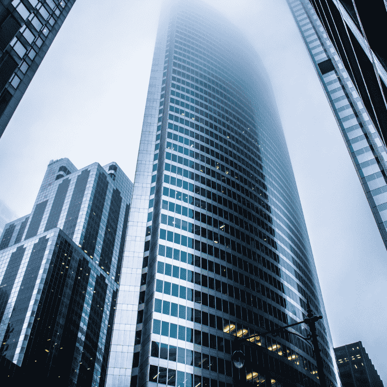 skyscrapers healthy business growth